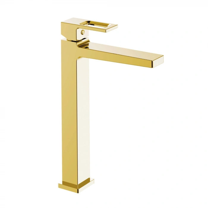 Valtemo VM-1115 – Quatro Shiny Gold Uzun Lavabo Bataryası