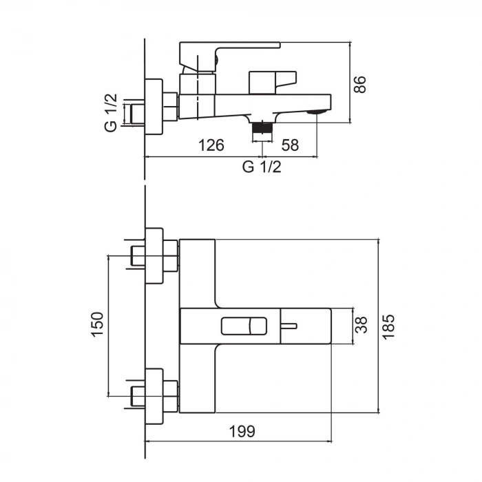 Valtemo VM-1121 - Quatro Krom Banyo Bataryası