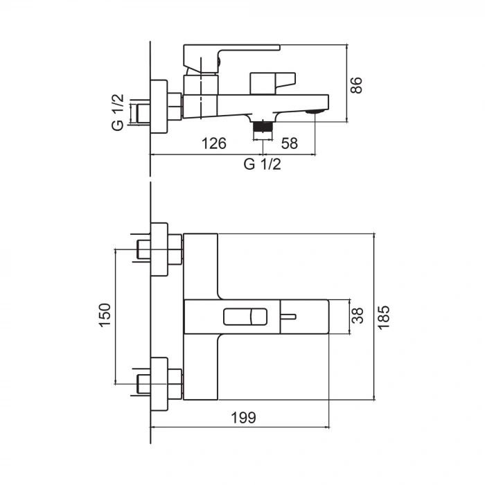 Valtemo VM-1125 - Quatro Shiny Gold Banyo Bataryası
