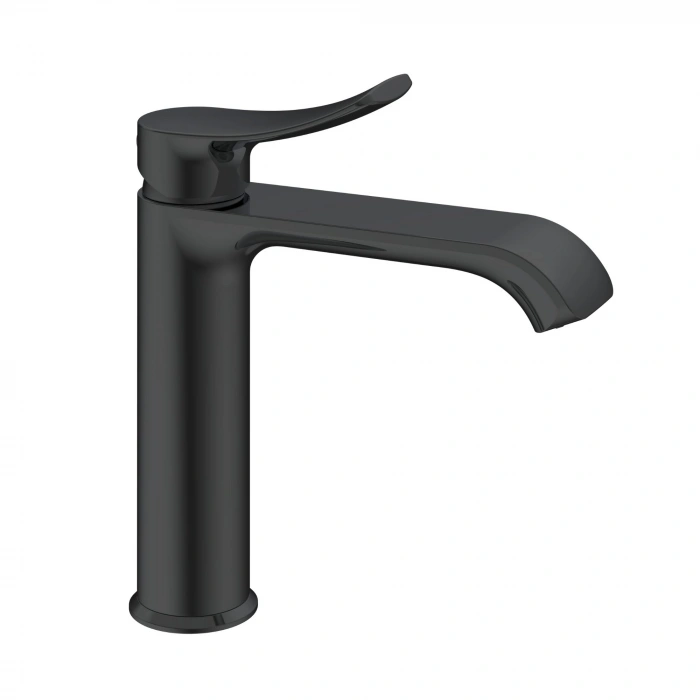 Valtemo VM-1202 - Valero Mat Siyah Lavabo Bataryası Medium