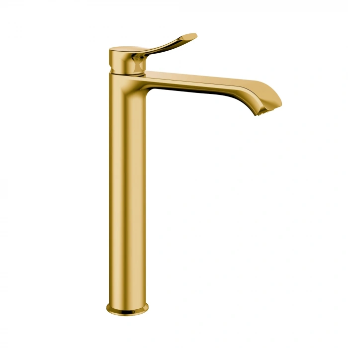 Valtemo VM-1214 – Valero Brushed Gold Lavabo Bataryası Uzun