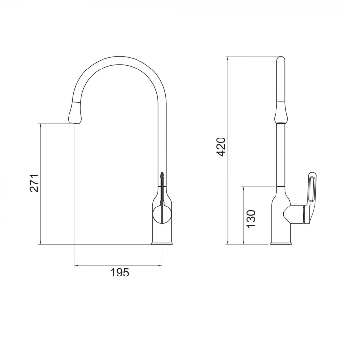 Valtemo VM-1444 - Stello Brushed Gold Eviye Bataryası