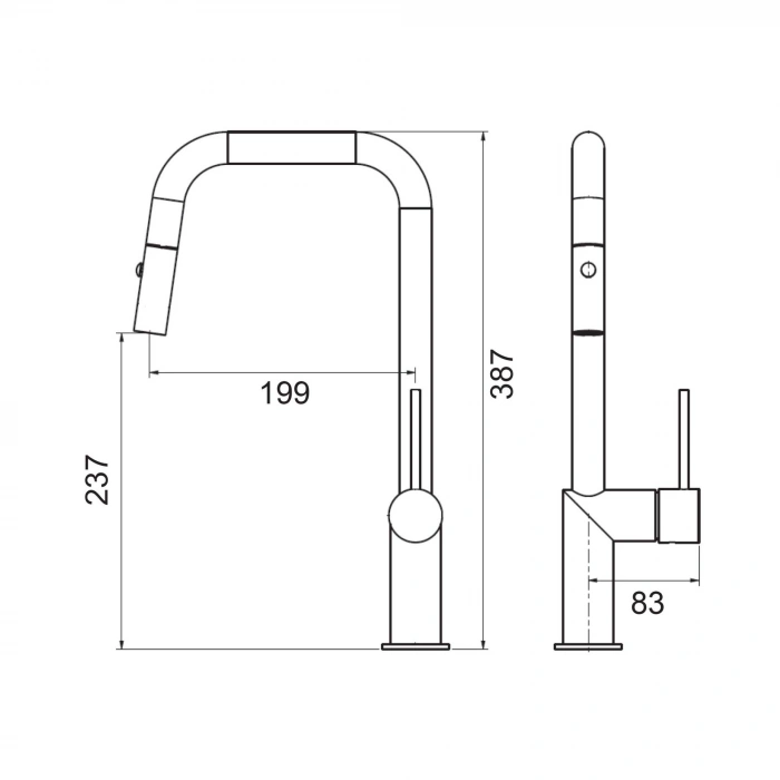 Valtemo VM-2144 - Vario Brushed Gold Pull Out Eviye Bataryası