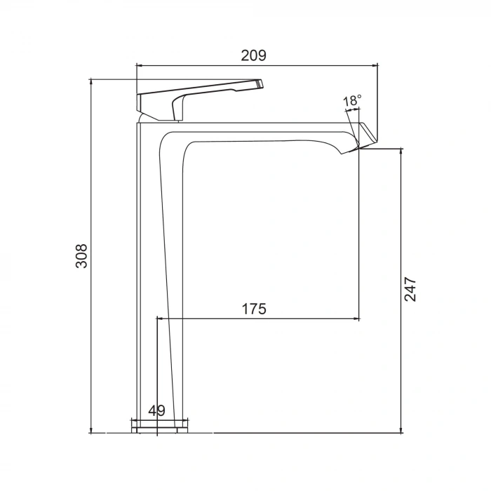 Valtemo VM-2432 - Valentini Brushed Bronze Uzun Lavabo Bataryası