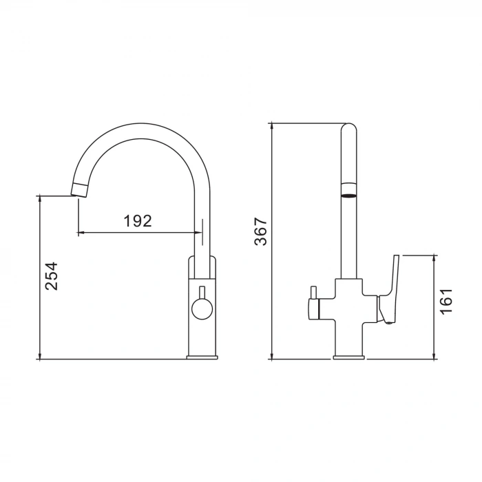 Valtemo VM-2543 - Versa Art Gray Arıtmalı Eviye Bataryası