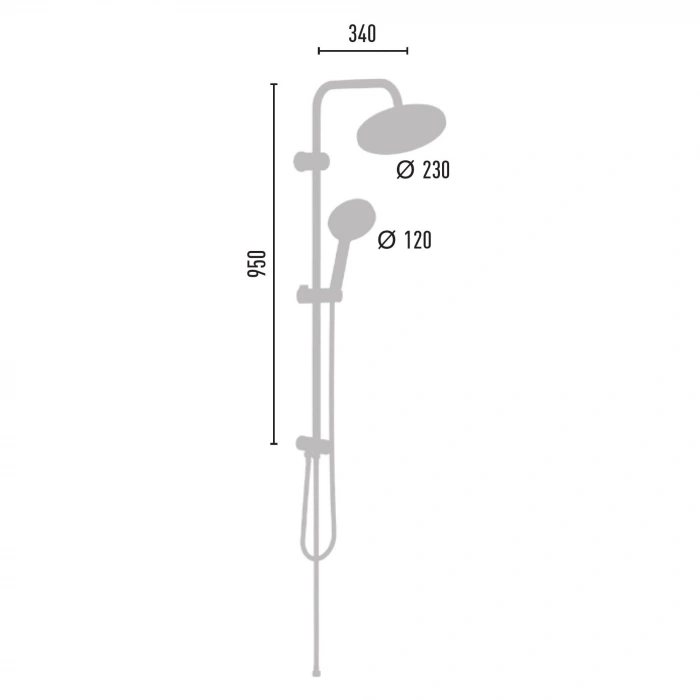 Valtemo VS-2904 - Selfio Krom White Rain Set