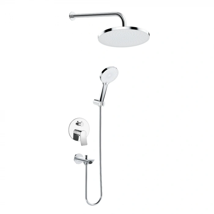 Valtemo VS-4405 - Valero Krom Pop-Up Ankastre Duş Seti – 2 Yollu