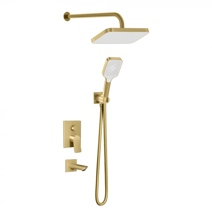 Valtemo VS-4412 - Valero Art Gray Ankastre Duş Seti – 3 Yollu