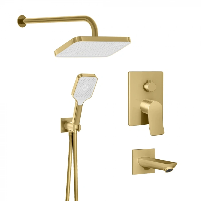 Valtemo VS-4412 - Valero Art Gray Ankastre Duş Seti – 3 Yollu