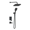 Valtemo VS-4414 - Valero Mat Siyah Ankastre Duş Seti – 3 Yollu
