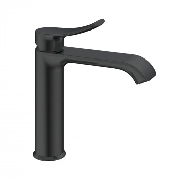 Valtemo VM-1202 - Valero Mat Siyah Lavabo Bataryası Medium