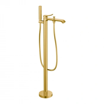 Valtemo VM-1274 - Valero Brushed Gold Ayaklı Banyo Küvet Bataryası