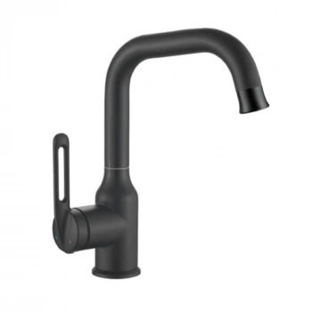 Valtemo VM-1402 - Stello Mat Siyah Lavabo Bataryası Medium