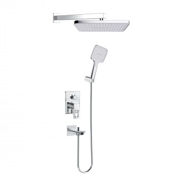 Valtemo VS-4437 - Quatro Krom Pop-Up Ankastre Duş Seti – 2 Yollu