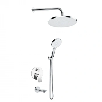 Valtemo VS-4406 - Valero Krom Ankastre Duş Seti – 3 Yollu