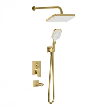 Valtemo VS-4412 - Valero Art Gray Ankastre Duş Seti – 3 Yollu