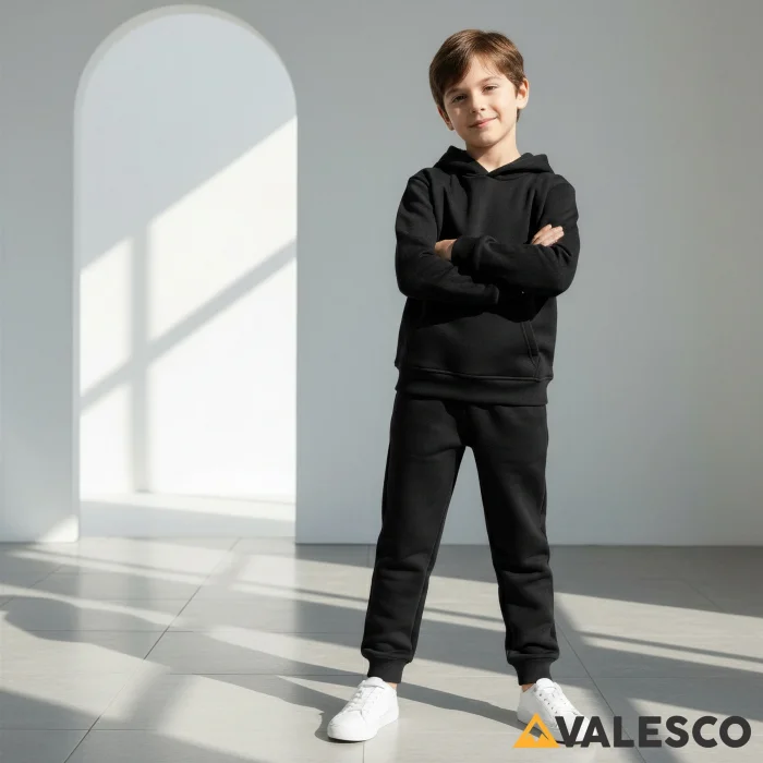 ÇOCUK KAPÜŞONLU SWEAT TAKIM ÜÇ İPLİK ŞARDONLU