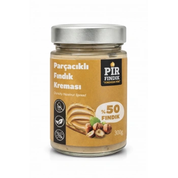PİR FINDIK Fındık Parçacıklı Fındık Kreması %50 Fındık – Palm Yağı İçermez, Katkısız
