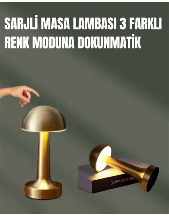 %100 Kademeli Ayarlanabilir Işık – Usb Şarjlı Masa Lambası