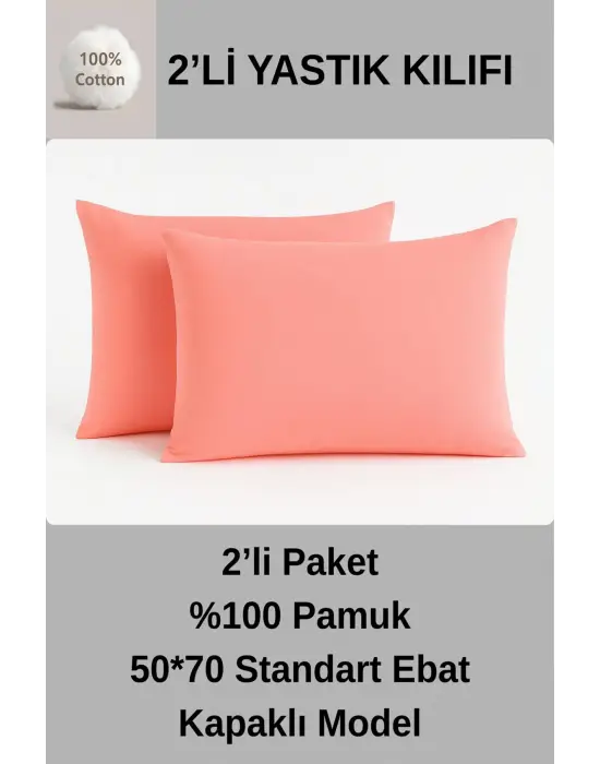 %100 PAMUK YASTIK KILIFI 50*70 YASTIK KILIFI
