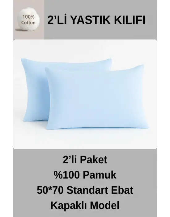 %100 PAMUK YASTIK KILIFI 50*70 YASTIK KILIFI