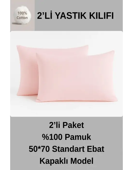 %100 PAMUKLU YASTIK KILIFI 50*70 YASTIK KILIFI