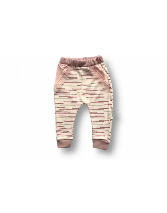 Zarif Ördek Nakışlı Sweatli 2li Kız Bebek Takımı