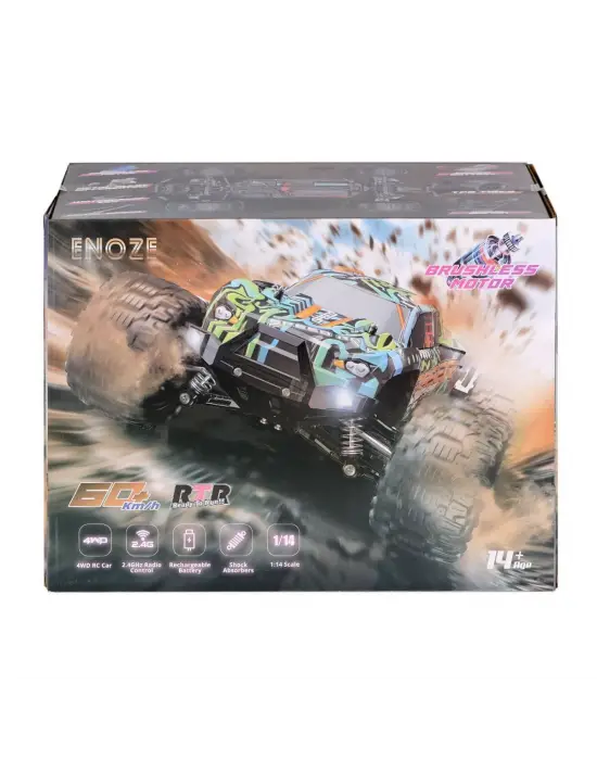 001E Kumandalı 4x4 Fırçası Motor 1:14 Gaser Arazi Aracı -Gepettoys