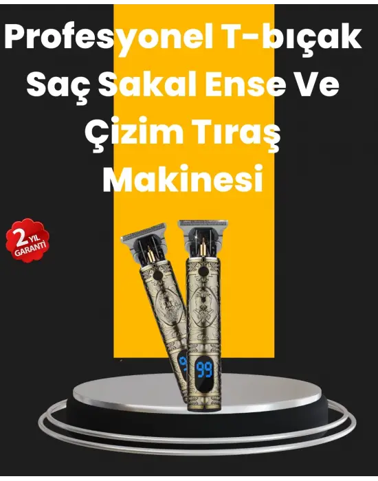 0.1 Mm Hassas Kesim Tıraş Makinesi Şarjlı Metal Gövde