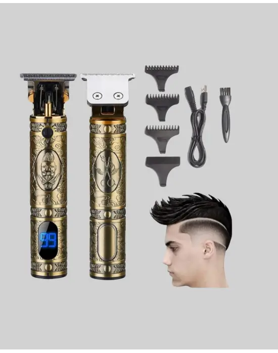 0.1 Mm Hassas Kesim Tıraş Makinesi Şarjlı Metal Gövde