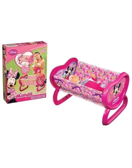 Omarı Minnie Mouse Bebek Beşiği Seti