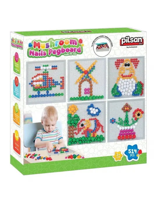 03 333 EĞİTİCİ MANTAR VE DÜĞMELER 514 PARÇA