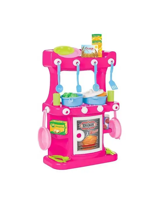03 335 Hamarat Ayaklı Mutfak Seti Pembe -Pilsan Oyuncak