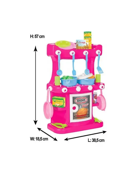 03 335 Hamarat Ayaklı Mutfak Seti Pembe -Pilsan Oyuncak