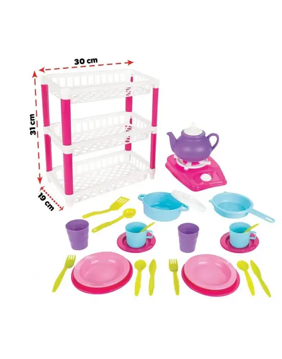 03 337 Pilsan 3 Katlı Hamarat  Mutfak Seti