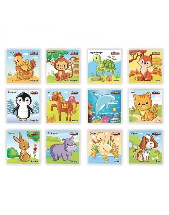 Omarı Eğlenceli Hayvan Bulmaca Seti