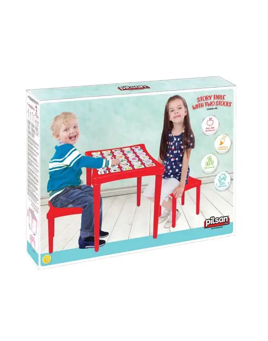 03 493 STORYM İKİ TABURELİ MASA MAVİ