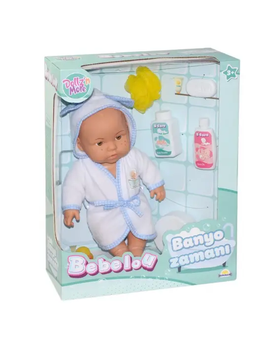 030031 Sunman, Bebelou Banyo Zamanı Bebek Seti, 35 cm / +3 yaş