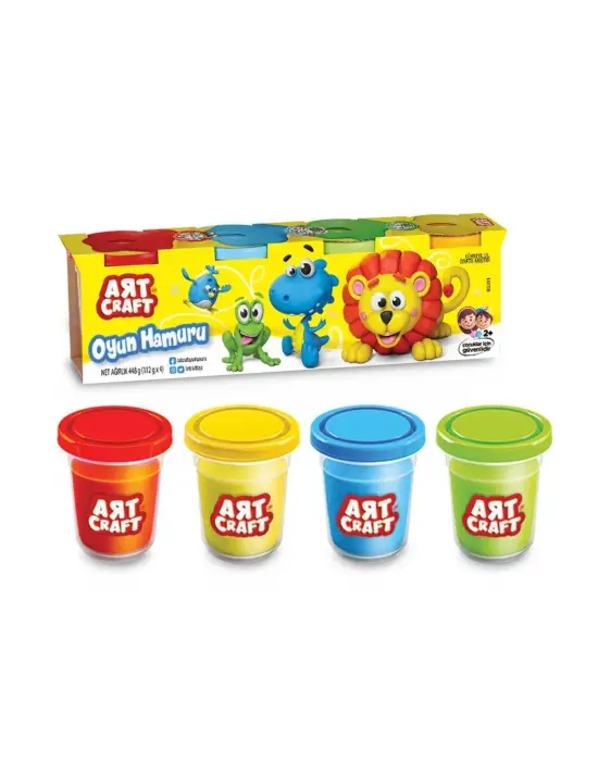 03281 Art Craft 4lü OYUN HAMURU / 488 gr
