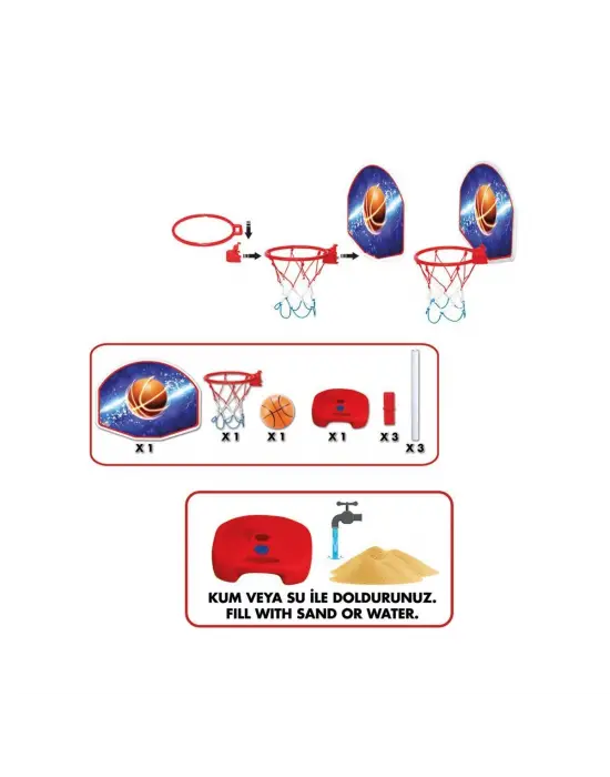 03407 Ayarlanabilir Basketbol Potası -Fentoys