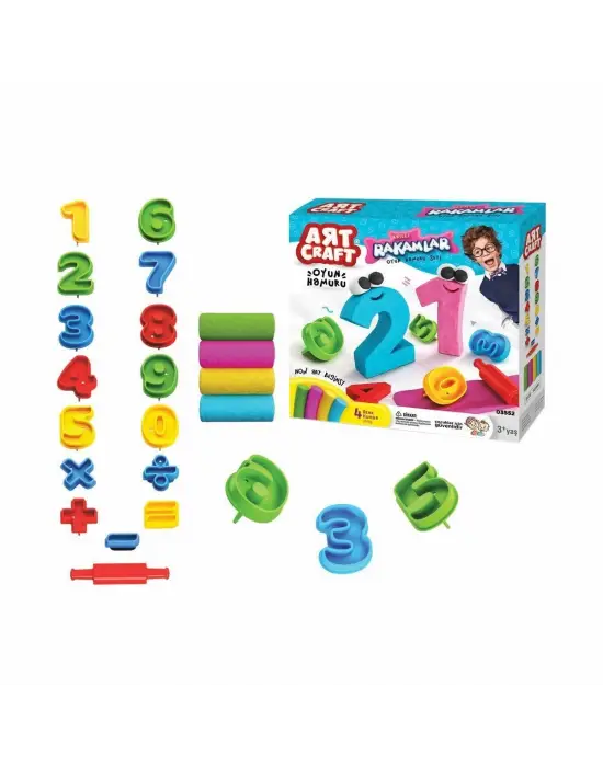 Omarı Yaratıcı 3D Rakamlar Hamur Seti 200gr