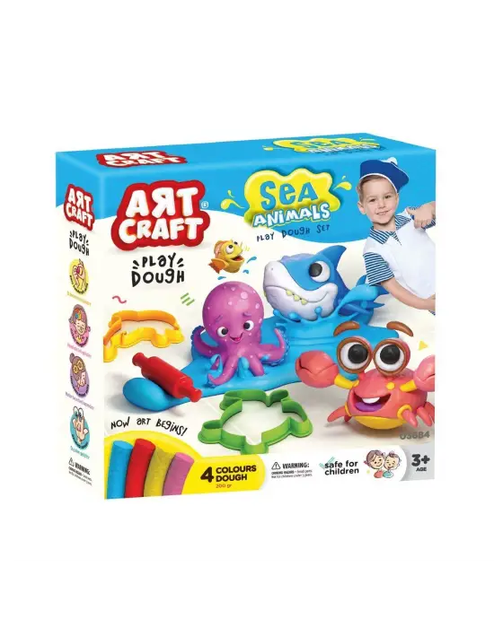 Omarı Deniz Hayvanları Temalı Hamur Seti - Yaratıcı Sanat Oyuncağı