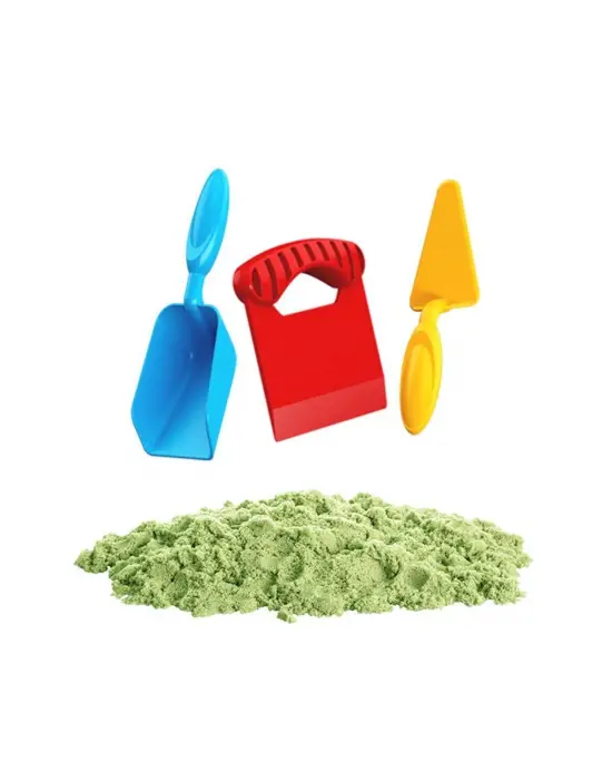 03692 AKSESUARLI YEŞİL KİNETİK OYUN KUMU 1000 GR