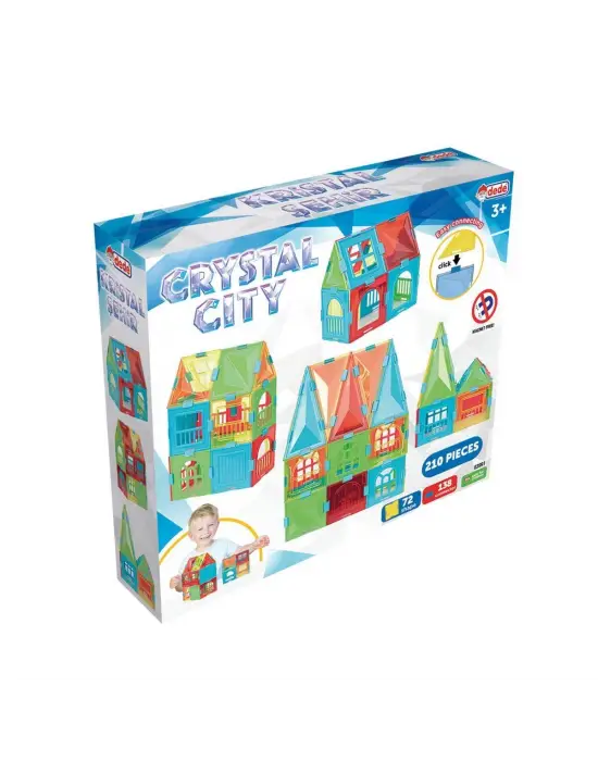 Omarı Parlak Kristal Şehir Oyuncak Seti