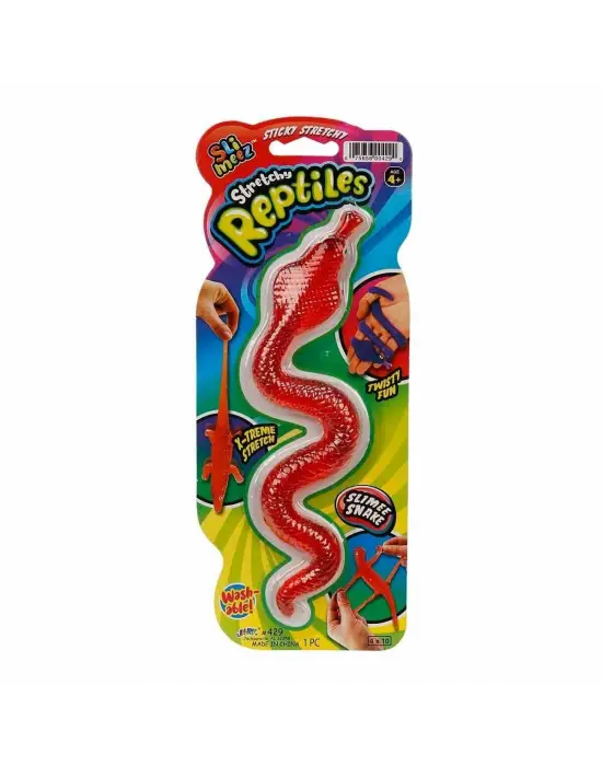 0429 SUN-JRU-Kartelalı 3 Asorti Yılan Kertenkele Timsah  Streç - Sunman