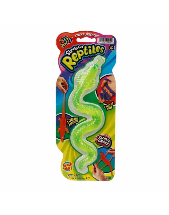 0429 SUN-JRU-Kartelalı 3 Asorti Yılan Kertenkele Timsah  Streç - Sunman