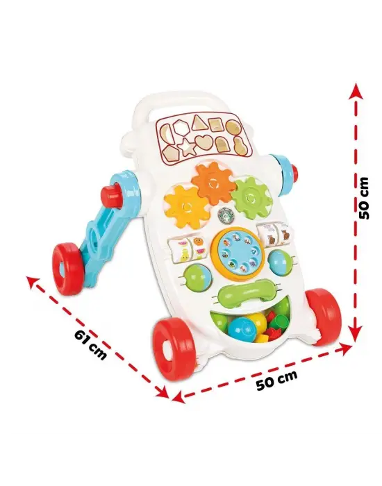 07 539 Happy İlk Adım Arabası Pembe -Pilsan Oyuncak