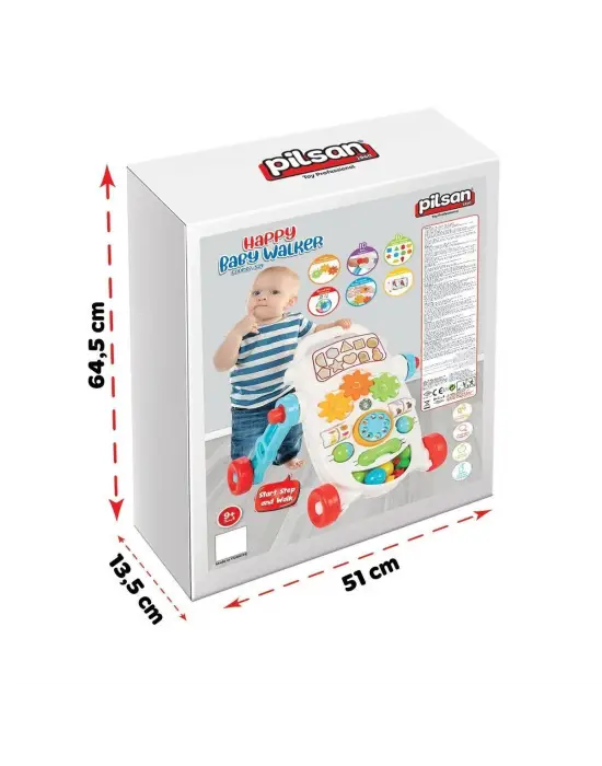 07 539 Happy İlk Adım Arabası Pembe -Pilsan Oyuncak