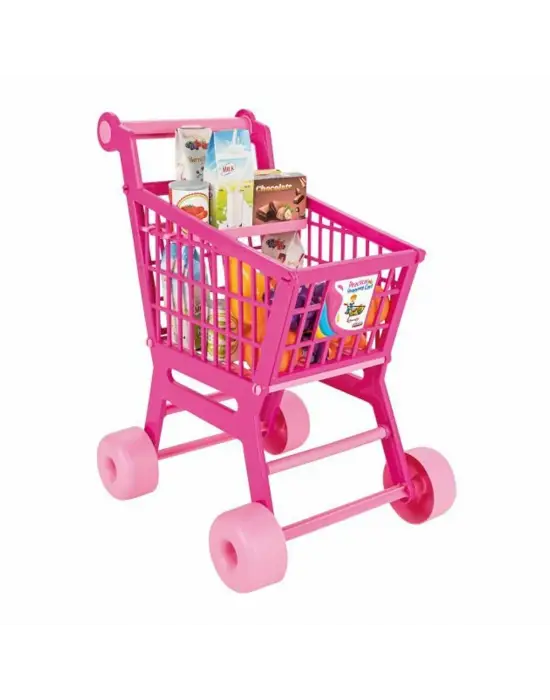 07 608 Pilsan Pratik Pembe Market Arabası (meyve ve sebze)