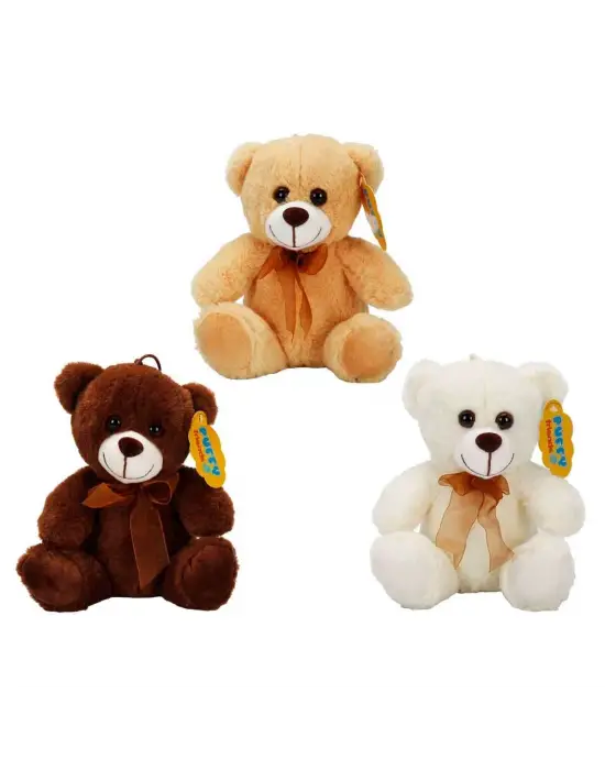 0998 SUN-JHN-PFF-SK PELUŞ AYI OTURAN KURDELELİ 21CM 2R